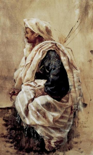 A Seated Zouave by Edwin Lord Weeks