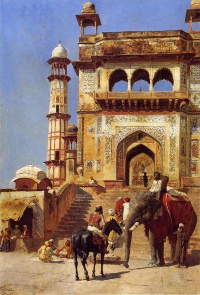 Before A Mosque by Edwin Lord Weeks