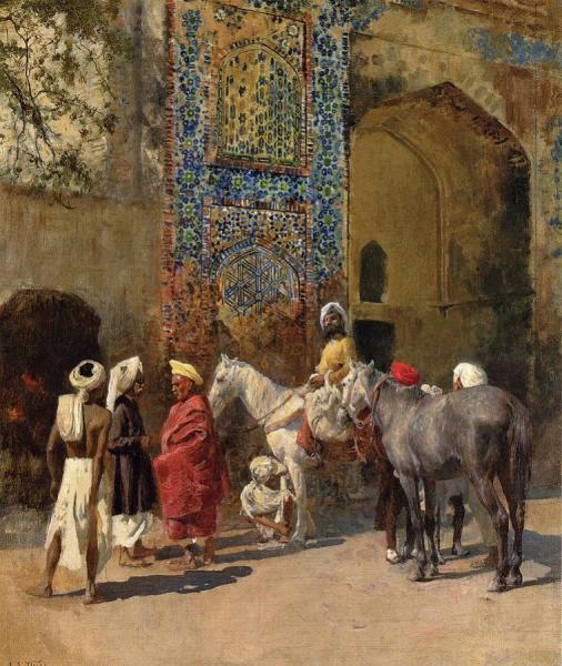 Edwin Lord Weeks Blue-tiled Mosque At Delhi, India