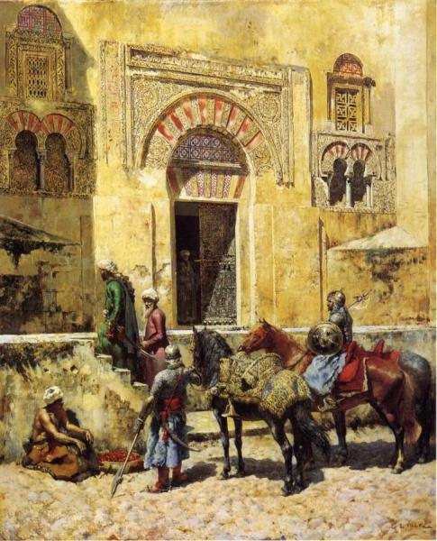 Entering The Mosque by Edwin Lord Weeks