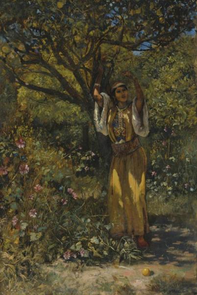 In The Garden by Edwin Lord Weeks
