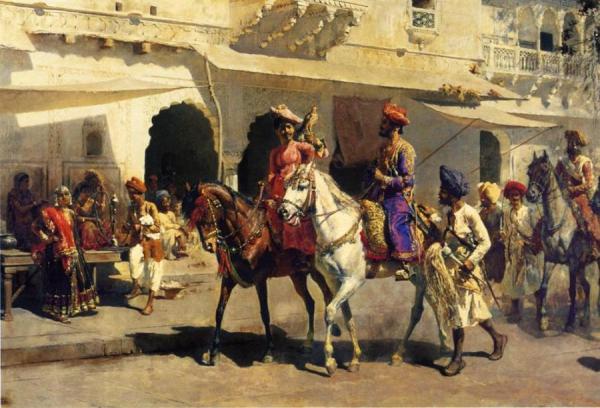 Leaving For The Hunt At Gwalior by Edwin Lord Weeks