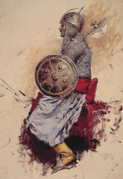 Man In Armour by Edwin Lord Weeks