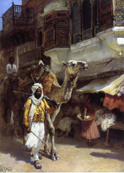 Man Leading A Camel by Edwin Lord Weeks