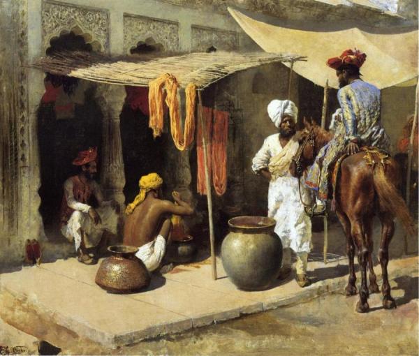 Outside An Indian Dye House by Edwin Lord Weeks