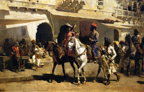 Start For The Hunt At Gwalior by Edwin Lord Weeks