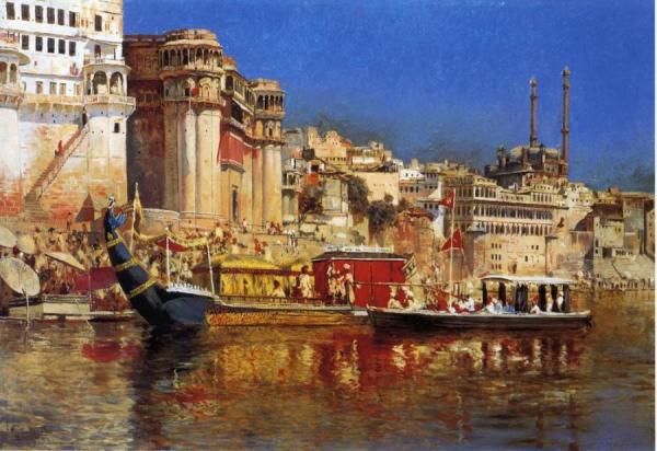 The Barge Of The Maharaja Of Benares by Edwin Lord Weeks