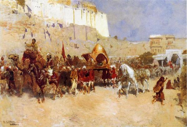 Wedding Procession, Jodhpur by Edwin Lord Weeks