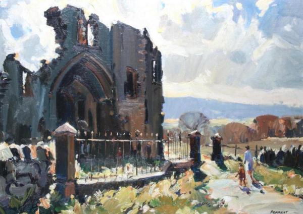 The Gatehouse, Denbigh Castle by Edwin V. Forrest