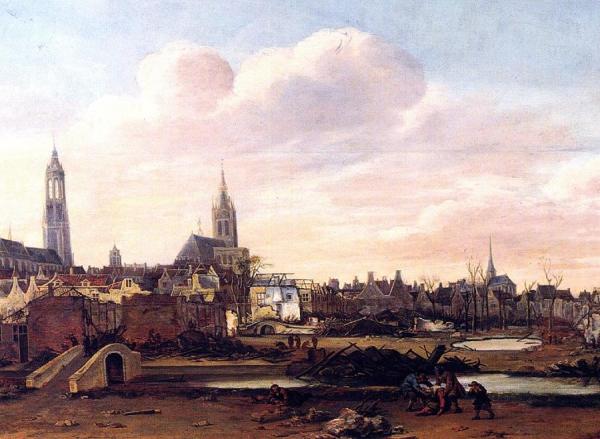 Delft After The Explosion Of The Gunpowder-storage by Egbert Van Der Poel