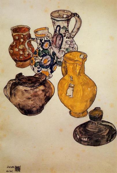 Ceramics by Egon Schiele