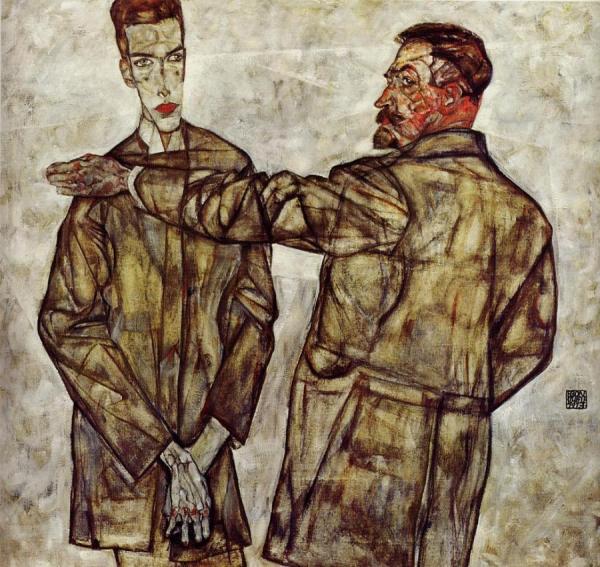 Egon Schiele Double Portrait