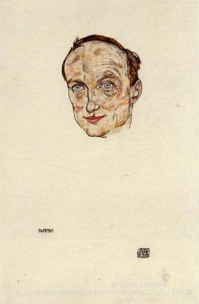Head Of Dr. Fritsch by Egon Schiele