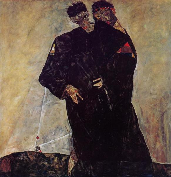 Hermits by Egon Schiele