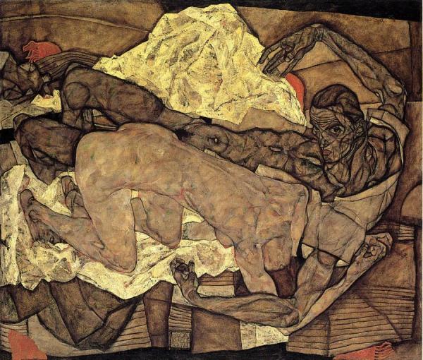 Lovers: Man And Woman I by Egon Schiele