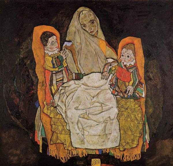 Mother With Two Children by Egon Schiele