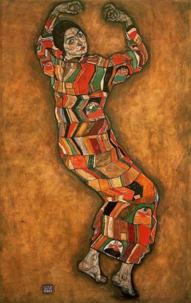 Portrait Of Friederike Maria Beer by Egon Schiele