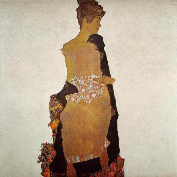 Portrait Of Gerti Schiele by Egon Schiele