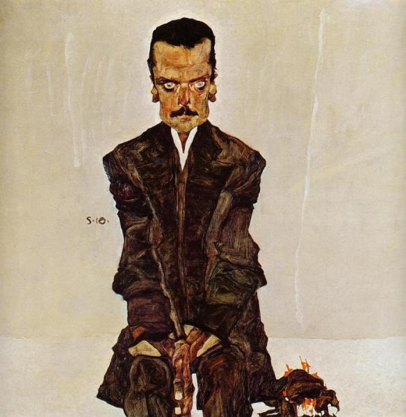 Portrait Of The Publisher Eduard Kosmack by Egon Schiele
