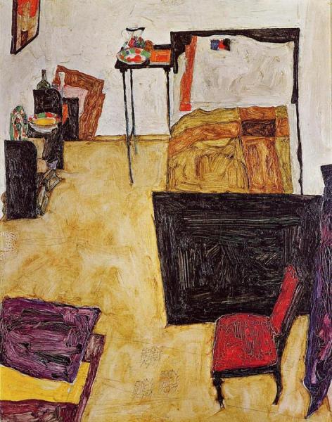 Schiele's Room In Neulengbach by Egon Schiele