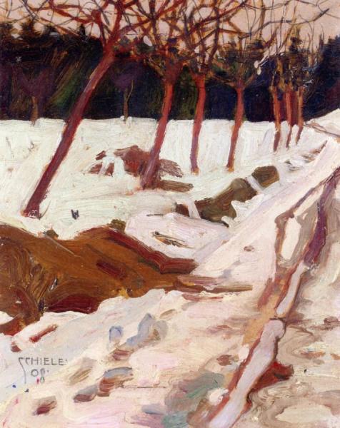Snow by Egon Schiele
