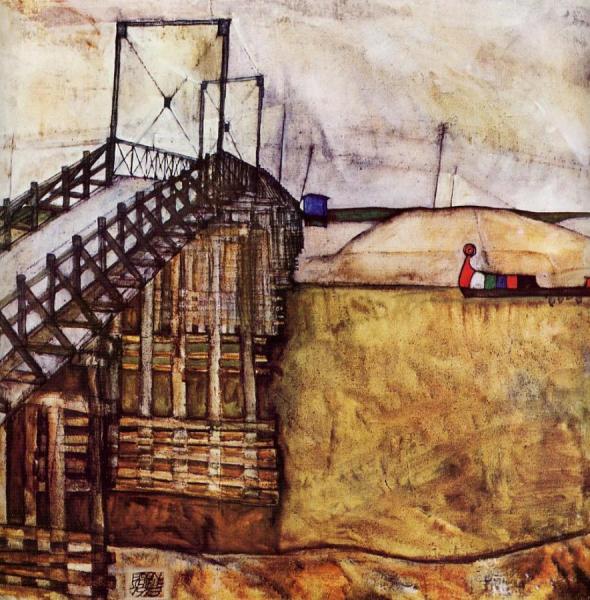 The Bridge by Egon Schiele Oil Painting Reproductions