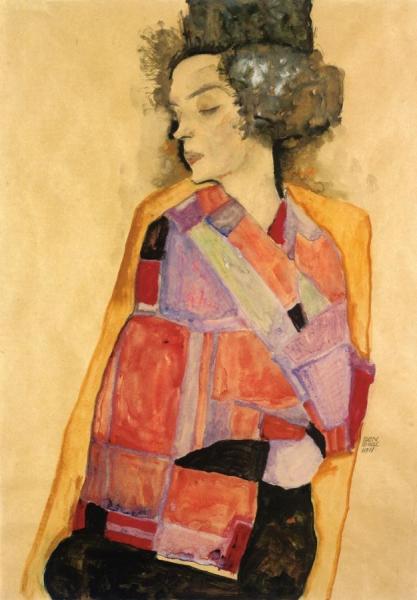 The Daydreamer (gerti Schiele) by Egon Schiele