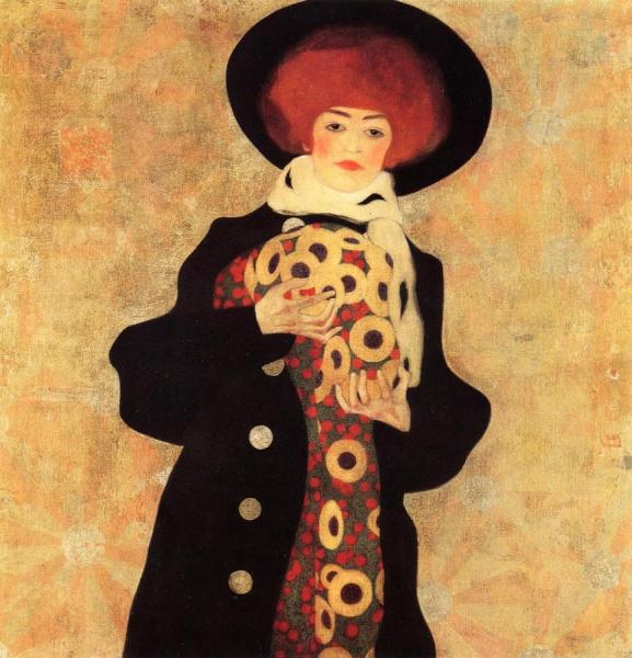 Woman With Black Hat by Egon Schiele