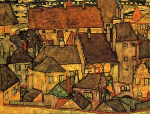 Yellow City by Egon Schiele