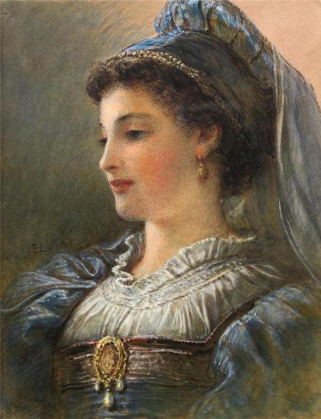 A Spanish Lady by Egron Sillif Lundgren