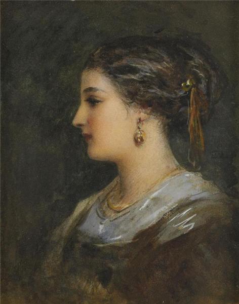 A Spanish Lady by Egron Sillif Lundgren