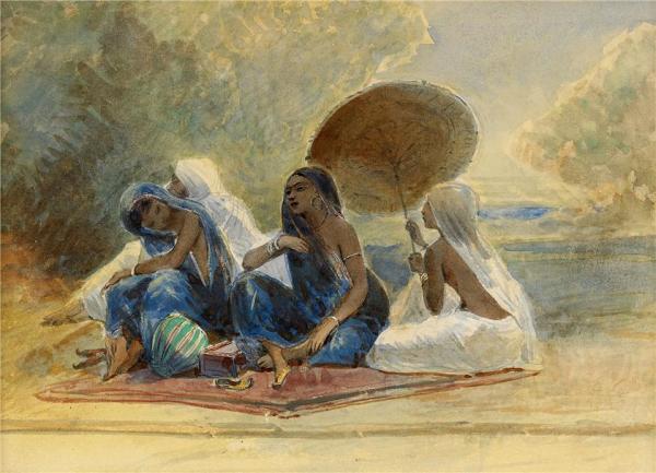 Indian Girls by Egron Sillif Lundgren