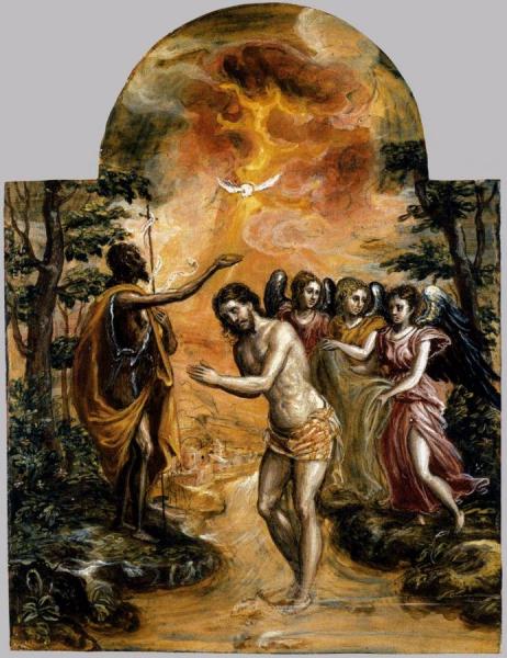 El Greco Baptism Of Christ