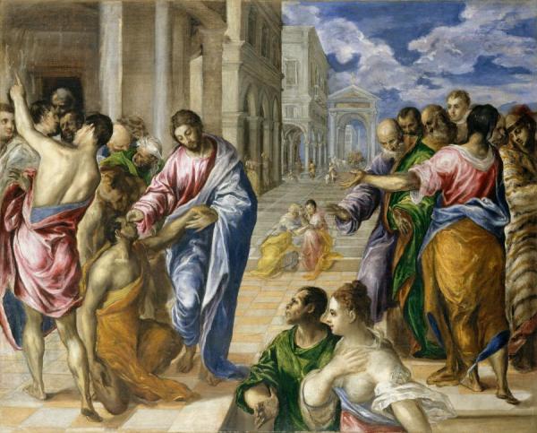 Christ Healing The Blind by El Greco Oil Painting Reproductions