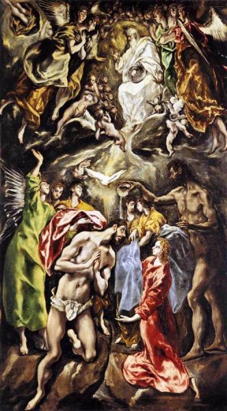 The Baptism Of Christ by El Greco