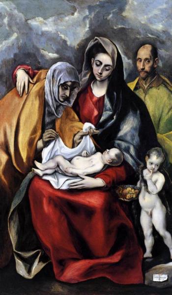 The Holy Family by El Greco Oil Painting Reproductions