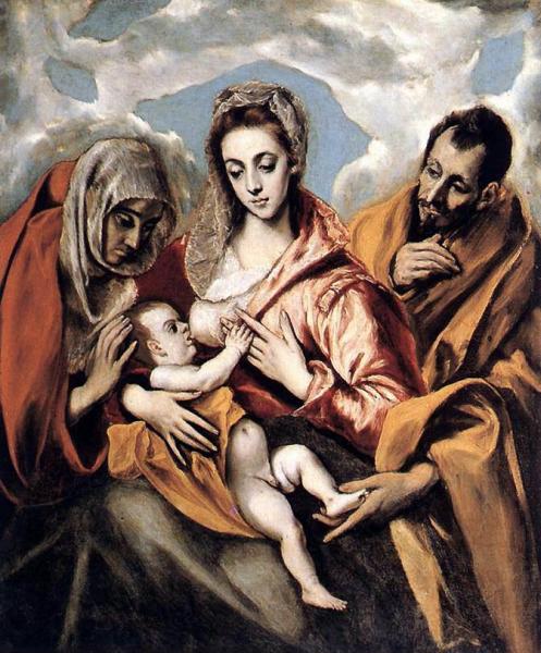 The Holy Family by El Greco Oil Painting Reproductions