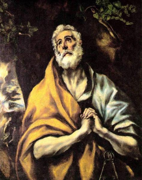 The Repentant Peter by El Greco