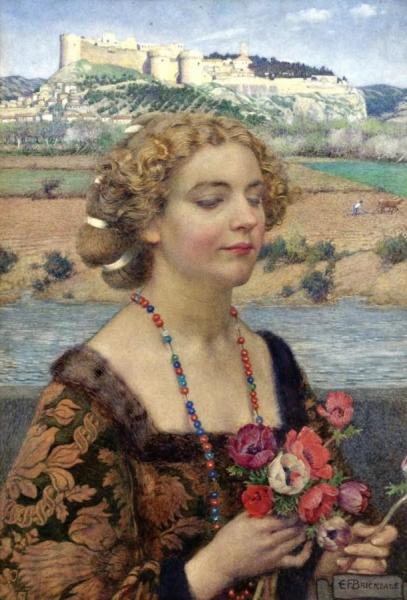 Petrarch's Laura At Avignon by Eleanor Fortescue-brickdale
