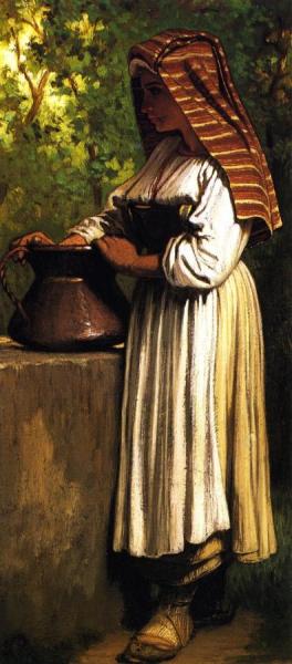Etruscan Girl by Elihu Vedder Oil Painting Reproductions