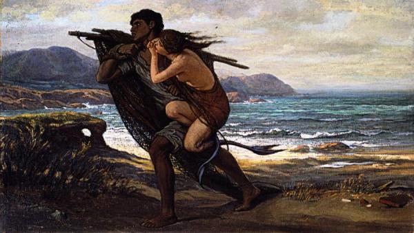 Fisherman And Mermaid by Elihu Vedder