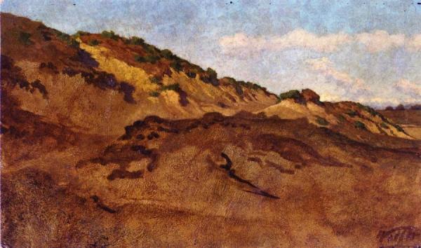 Hillside Between Perugia And Gubbio, Italy by Elihu Vedder