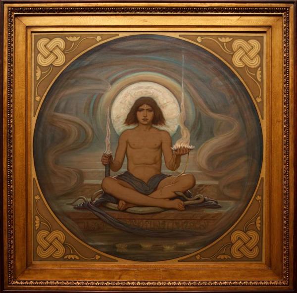 The Keeper Of The Threshold by Elihu Vedder Oil Painting Reproductions