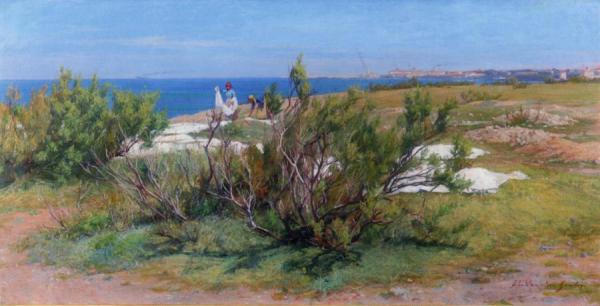 Italian Washerwomen by Elin Kleopatra Danielson-gambogi