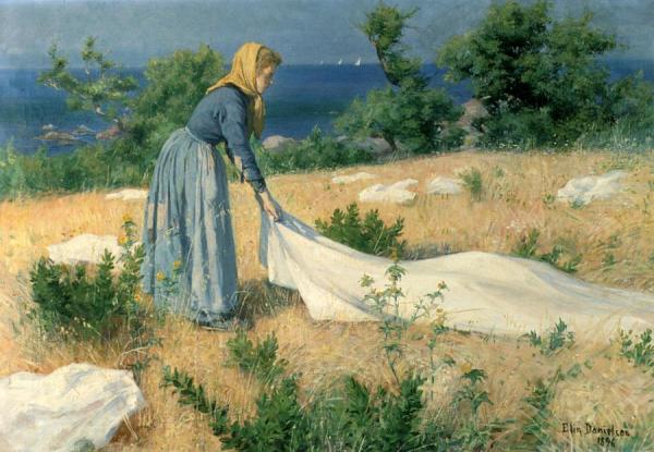 Laundry Drying by Elin Kleopatra Danielson-gambogi