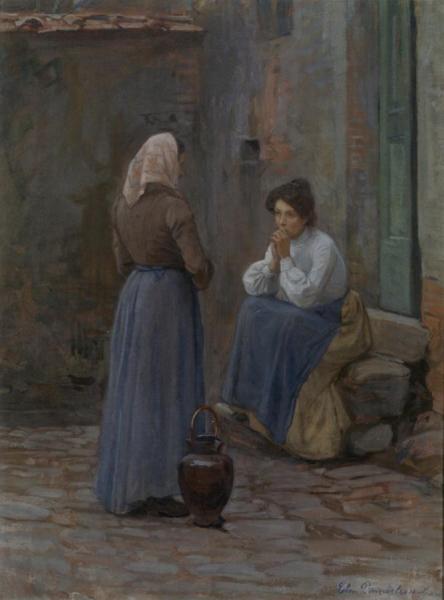 Two Women by Elin Kleopatra Danielson-gambogi