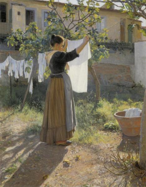 Washing Day by Elin Kleopatra Danielson-gambogi