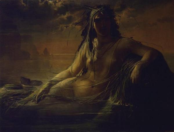 A Mermaid (en Havfrue) by Elisabeth Baumann