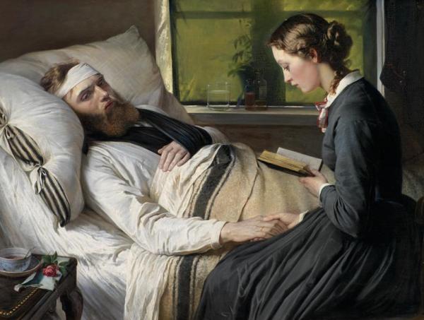 A Wounded Danish Soldier by Elisabeth Baumann