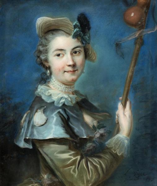 A Woman Dressed As A Pilgrim by Elisabeth-louise Vigee Le Brun